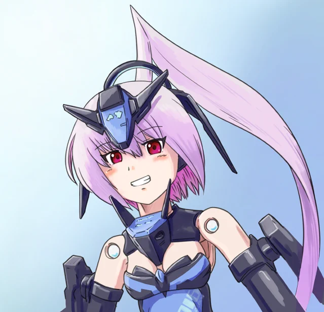 ポニーテールの日なのでテンペスタ描いたよ #武装神姫 