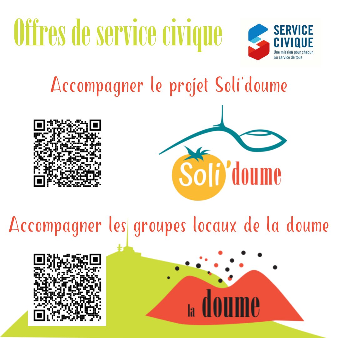 mldoume's tweet photo. Mission "accompagner le projet #Solidoume" : https://t.co/IfJ6uOH8Bx
Mission "accompagner les groupes locaux de la #doume" : https://t.co/GlxvOa4gPt
Merci de faire tourner autour de vous!
@ServiceCivique @MouvementSol @CRESS_AURA @Ressol @ESS_France @Emploi_ESS @jobsthatmakese1 https://t.co/UGq7wKKeAY