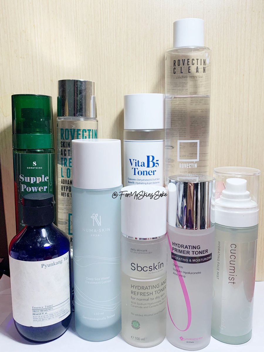 fitaminci's tweet photo. ✨RATING ALL MY HYDRATING TONER ✨

Karena aku cinta banget sama hydrating toner, thread ini juga buat nyatet yang udah aku coba. Aku rada picky banget sama hydrating toner karena aku punya kulit yg sensitive, jadi mari kita cus sajaa ⤵️

#racuninskincare https://t.co/LFmE0HXxYa