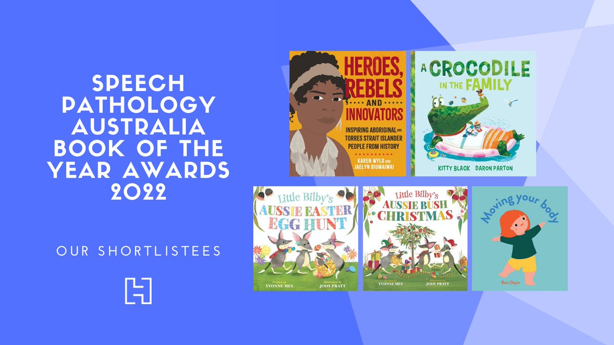 The <a href="/SpeechPathAus/">Speech Pathology Australia</a> Book of the Year Awards 2022 has announced the shortlist, and we're beyond proud to see these books recognised.

Congratulations <a href="/1KarenWyld/">Ren Wyld</a>, Jaelyn Biumaiwai, <a href="/KittyBlackBooks/">Kitty Black</a>, Daron Parton, <a href="/yvonnecmes/">Yvonne Mes</a>, Jodi Pratt and Beci Orpin! 🎉

bit.ly/3ypUlJM