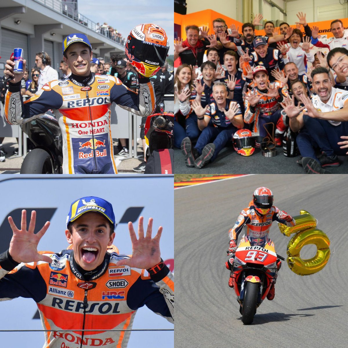 tdolkar29's tweet photo. #3yearsagotoday
👑 King of the Ring - @marcmarquez93 makes it a perfect ten 🖐️✋in Germany. The victory is Marc's ten straight win at the Sachsenring, a level of dominance no other rider has achieved in a modern era.
#RecoveryDay36 💪
#GetBackStronger 👊🫶
#MotoGP https://t.co/1Ti3uakb20