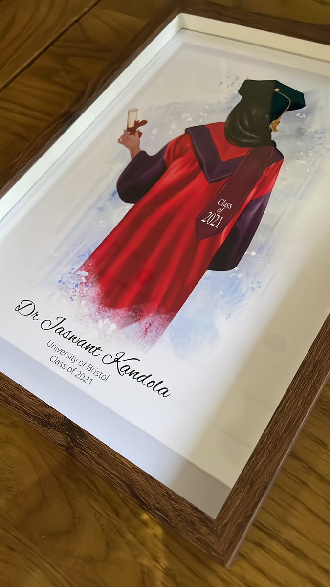I mean I have received some amazing gifts over the last year but this was the cherry on top of the cake. Just wooow #BristolGrad #dedpsych #Dr #bristoluniversity #classof2021