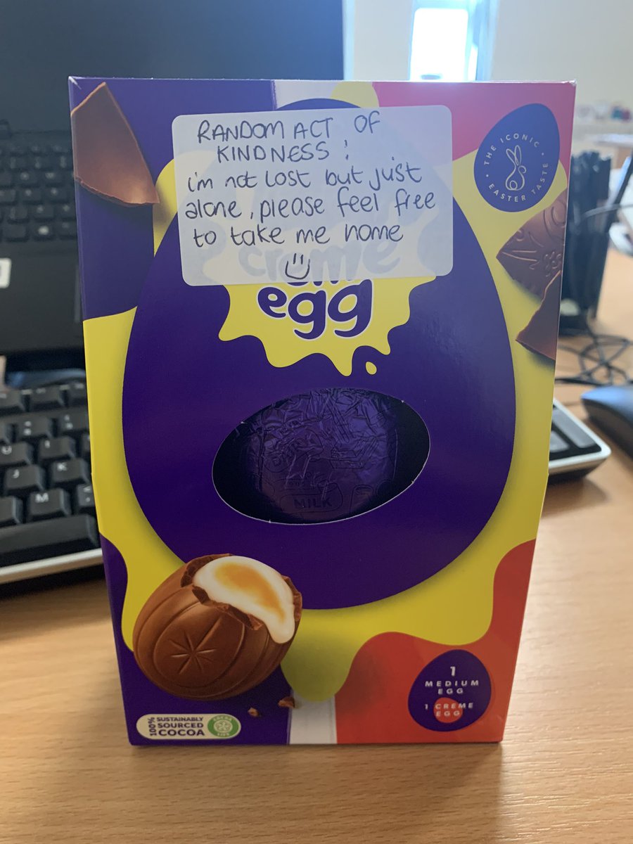 filowe_'s tweet photo. Finding this in the staff room has certainly brightened up my Thursday morning 😄 #randomactofkindness #pendleview @WeArePendleview https://t.co/0lgDZNW6VX