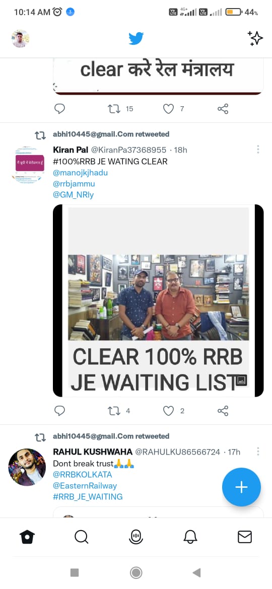 ravirajaji25's tweet photo. @behal_deepak @AshwiniVaishnaw @RailMinIndia #CLEAR_ALL_RRB_JE_WAITING
#CLEAR_ALL_RRB_TECHNICIAN_WAITING https://t.co/nzmTLgIV89