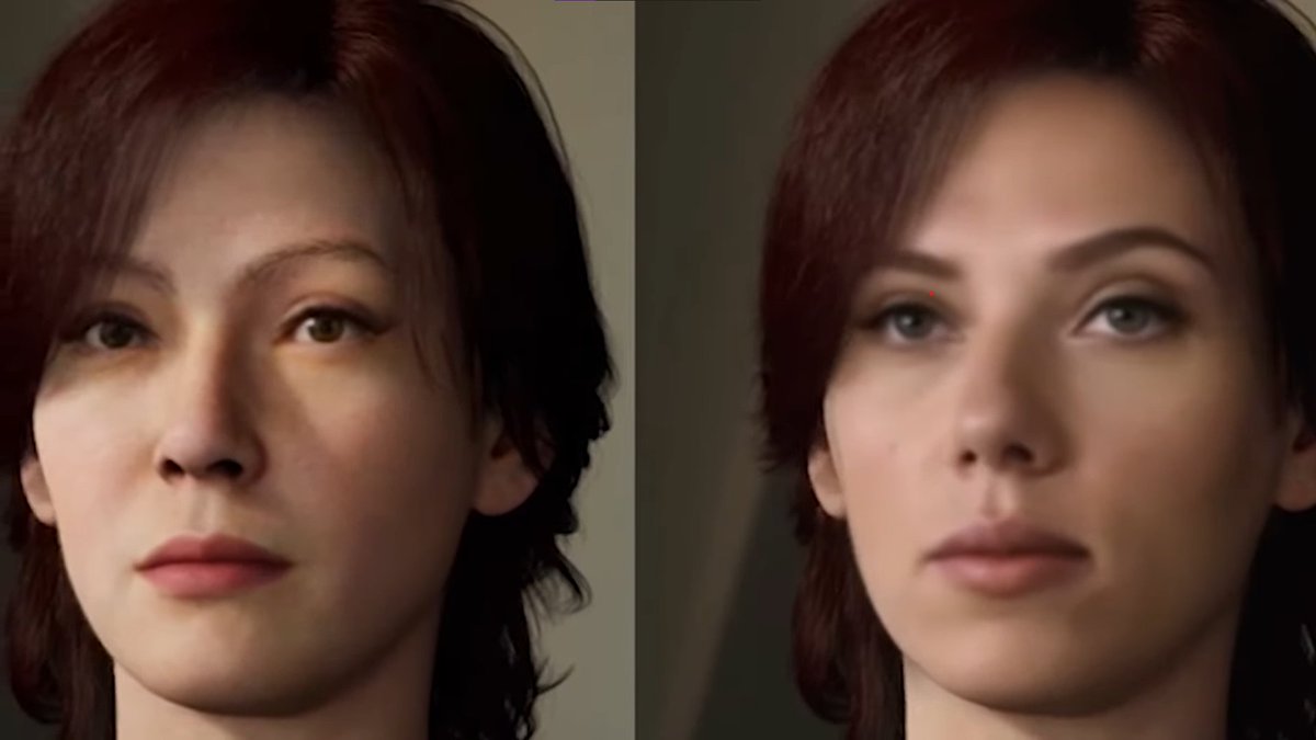 OnPoint_Mocap's tweet photo. Impressive new #technology! See this live face replacement using #ScarlettJohansson features on a #metahuman. What do you think of the results?
https://t.co/BVAq4VE1qX
#DeepFaceLive #deepfake #ue5 #deepface @UnrealEngine https://t.co/3WV41a8CFI