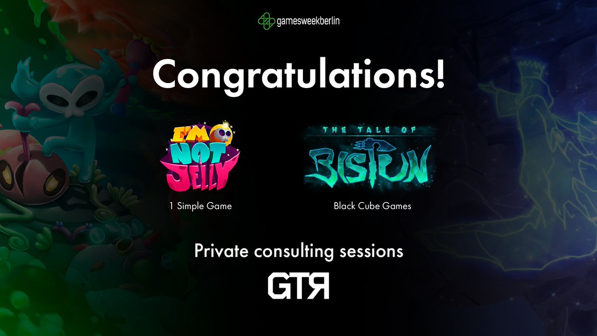 globaltopround's tweet photo. It was an exciting time at @gamesweekberlin's #DevBooster! We are very happy to announce the winners of the private consulting sessions from GTR!
Congrats to @1SimpleGame for I'm Not Jelly & @BlackCubeGames for The Tale of Bistun! We look forward to working with both teams!🎉 https://t.co/099iVoD9NM