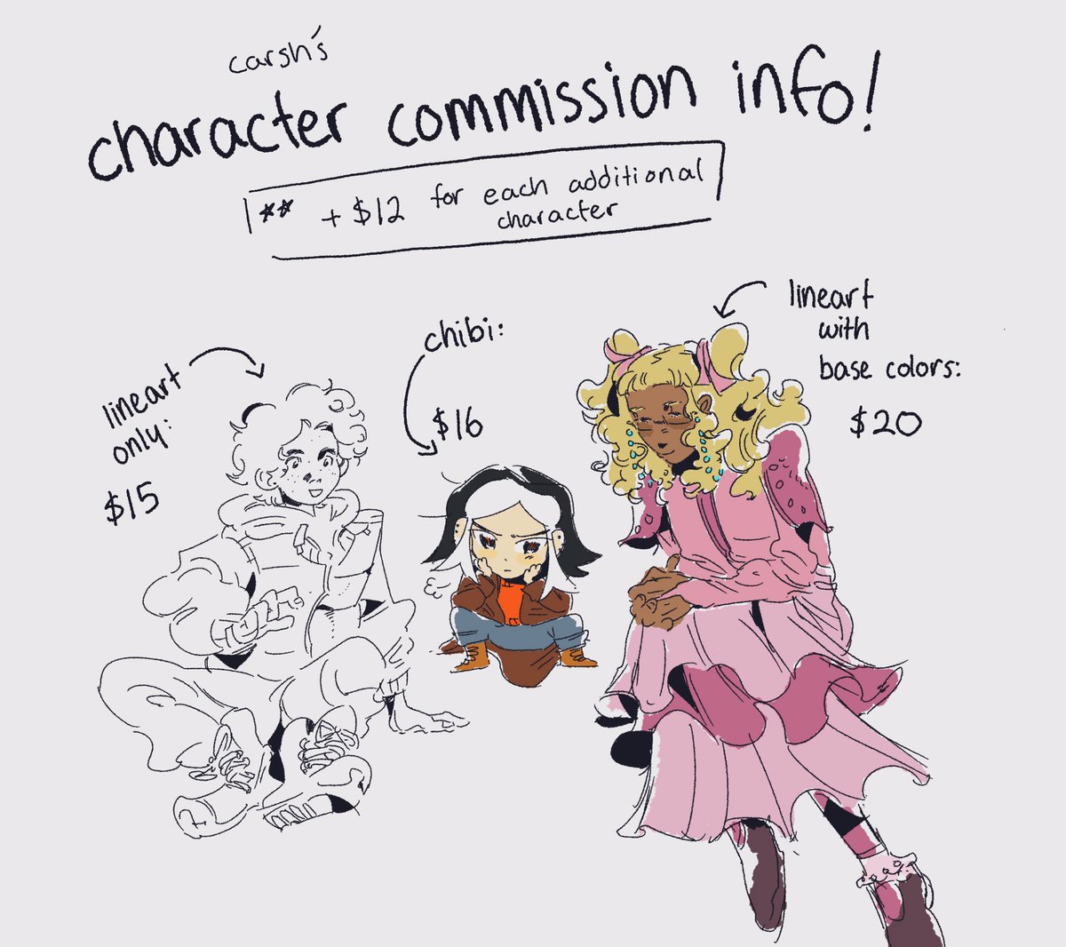 hi hi hi! sorry for the late update on this but yes COMMISSIONS OFFICIALLY OPEN wooooo!…please dm if interested! 