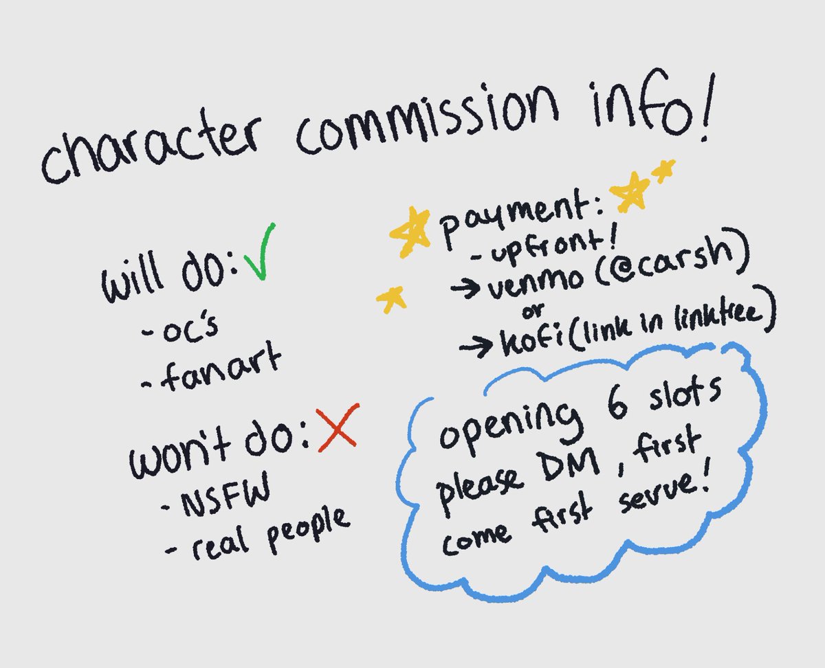 hi hi hi! sorry for the late update on this but yes COMMISSIONS OFFICIALLY OPEN wooooo!…please dm if interested! 