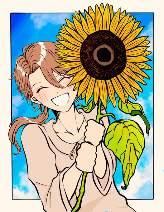 カイン絶対ひまわり🌻似合う #まほやく_FA 