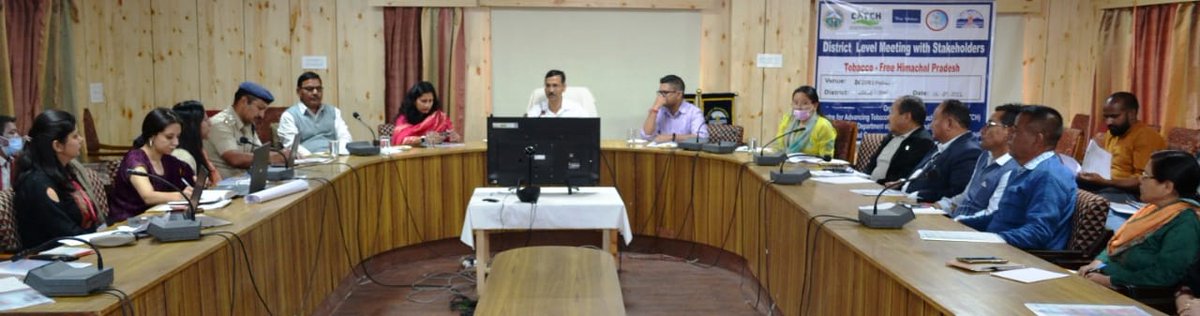 CDrpgmc's tweet photo. CATCH, at Dr. Rajendra Prasad Government Medical College, Tanda had organized a District level physical meeting with the stakeholders in the District of Lahaul and Spiti on 06-July-2022. #CATCH #STOP #burnedbytobacco @TheUnion_TBLH @CMOFFICEHP @CDrpgmc  
https://t.co/S2elFq0vPK https://t.co/MrEqCzaL23