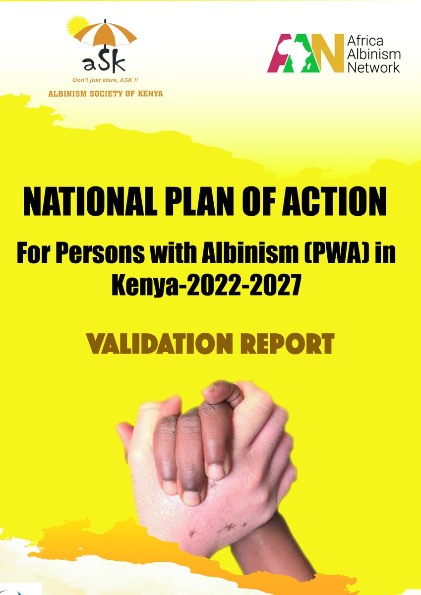 Join us for a two-day National Albinism Action Validation Workshop on either Facebook or
Google Meet joining info
Video call link: meet.google.com/ubs-awkn-vyt

#albinism
