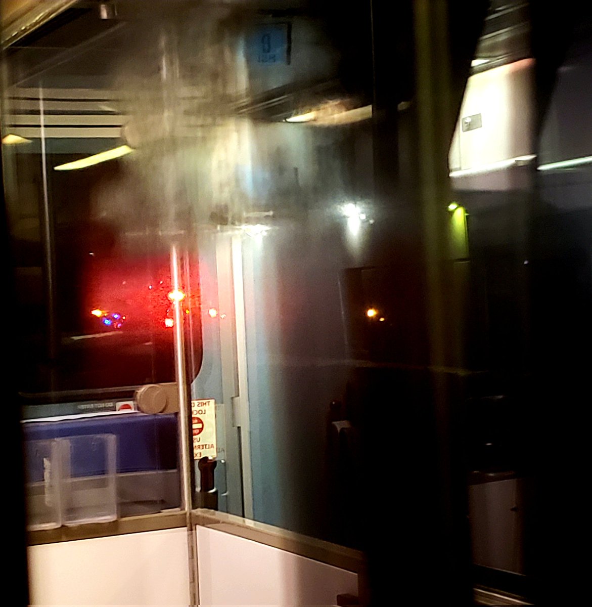 lmno1984's tweet photo. @PacSurfliners Been sitting on the tracks over half an hour so far. Stopped in Santa Ana then pulled away from station and quickly jerked to a stop. Announcement that train hit "something." Confirmation it was a person about 10 minutes later. https://t.co/aK9zrDW2pU