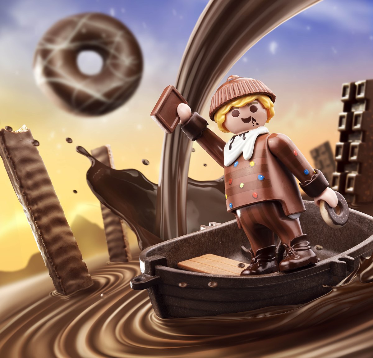 Row, row, row your boat gently through... Chocolate? It's World Chocolate Day, folks! Whether it's white, milk or dark chocolate, we'd love to swap places with the lucky guy on the chocolate lake in a heartbeat - would you? 🍫

#PLAYMOBIL #worldchocolateday #chocolate