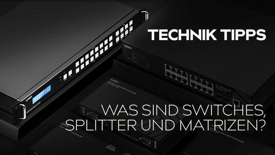 TECHNIKTIPPS - Was sind Splitter, Switches und Matrizen❔

Du möchtest ein Bild auf mehrere Displays bringen?
Oder mehrere Quellen auf ein Display? Oder Beides?

Ein Splitter teilt ein Signal auf, ein Switch verteilt es und eine Matrix kann Beides ✨

#lindy #connectionperfection