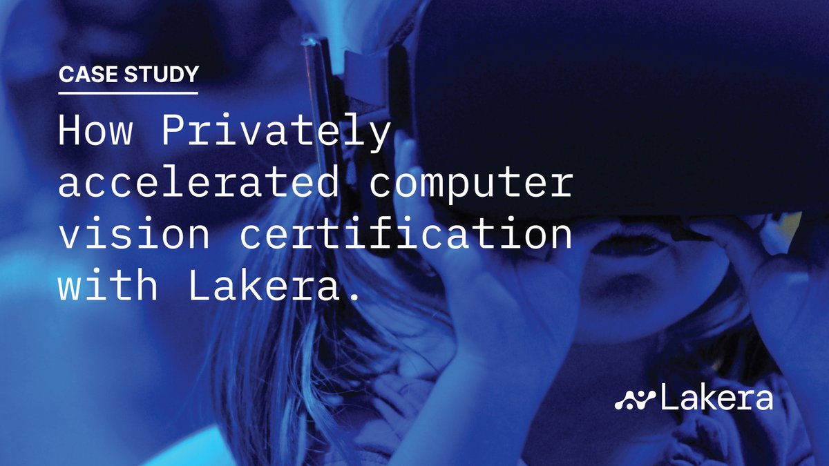LakeraAI's tweet photo. 👁️🗨️ Case study — Find out how @Privately_app accelerated development cycles from two weeks to two days with #Lakera's MLTest platform + landed one of the toughest #certifications for their computer vision product. https://t.co/SIIlU21DRh
#safeai #computervision #mltesting https://t.co/4C69Mu1wYC