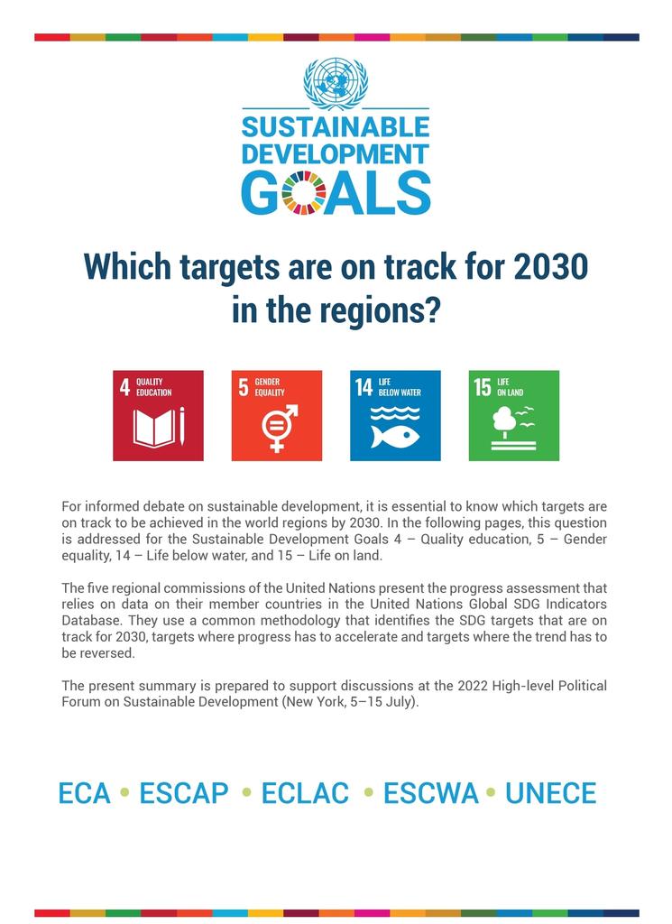 ABidarbakht's tweet photo. Where are the five UN regions on the SDGs? 
A harmonized presentation at the HLPF 2022 by all UN regional commissions.
#SDGs 
@UN_Armida
@UNESCAP

https://t.co/61vnDdow2B https://t.co/UPlSwmy1bt