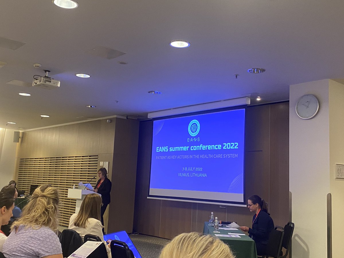 leireambrosio's tweet photo. Let’s begin the conference day at the @EANS_Nursing with our president! https://t.co/gctRQWSRAK
