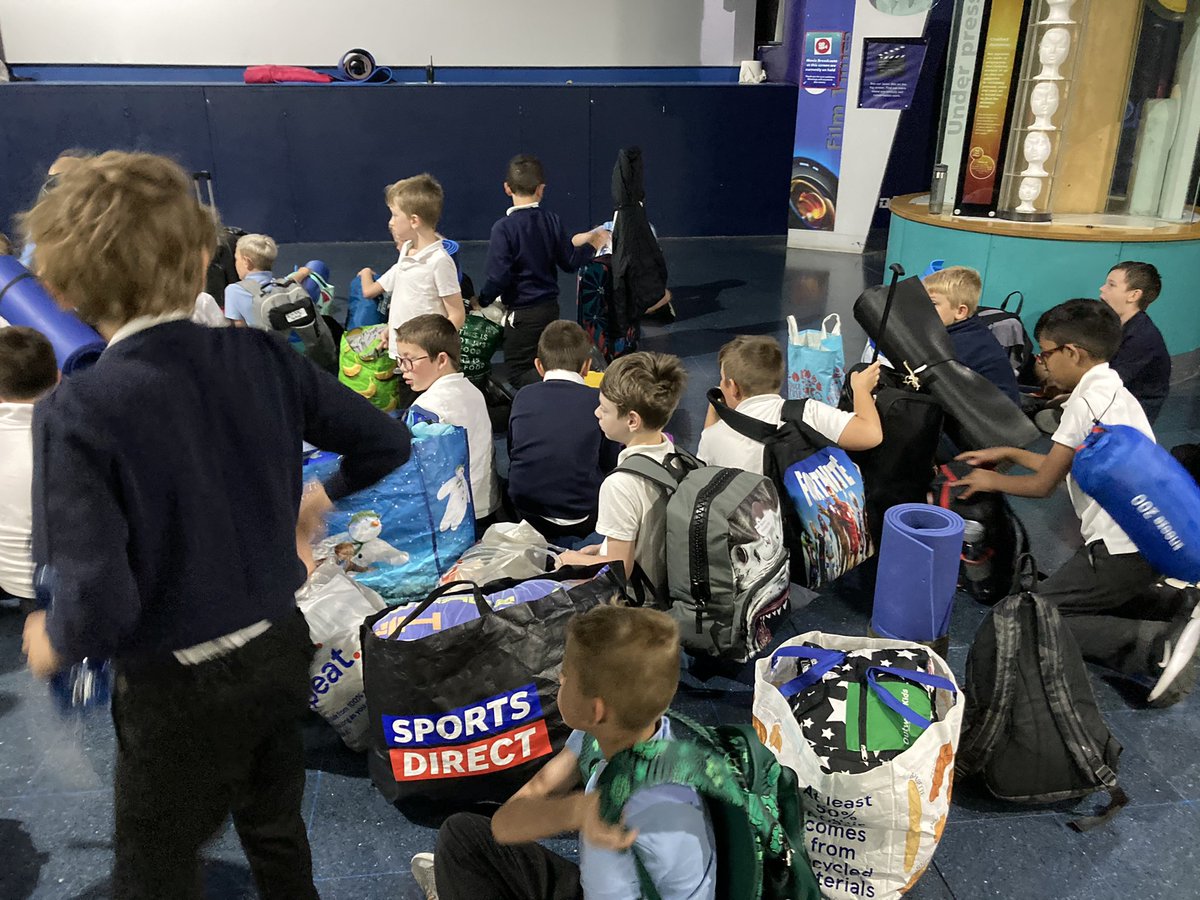 Mr_Smithson's tweet photo. The boys are all packed and ready for their breakfast after a decent nights sleep @TheDeepHull @Spirejunior @Y3Spire @Y4Spire https://t.co/L7CQfD7xeL