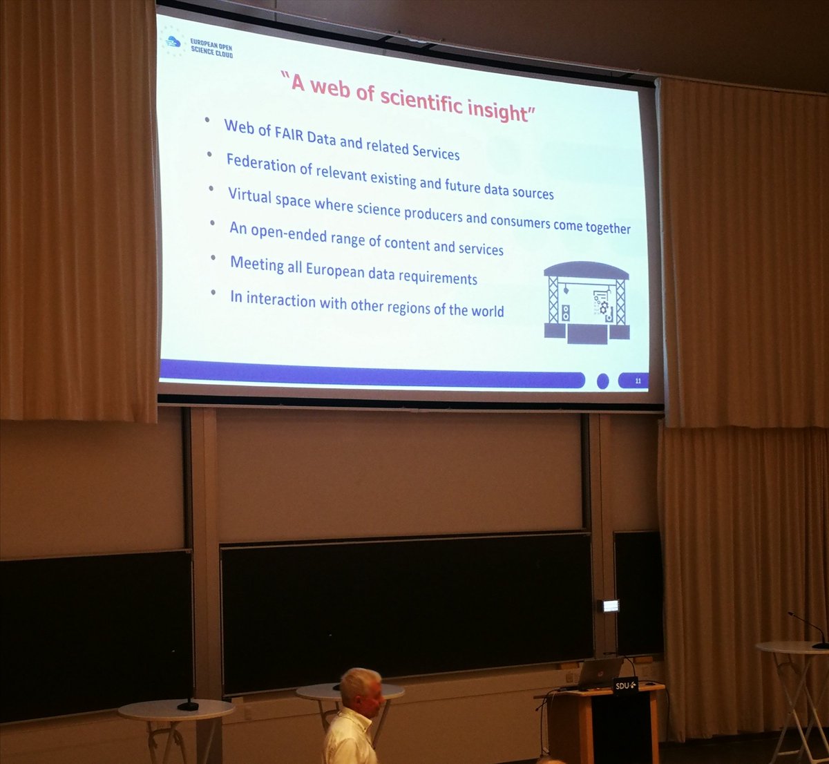 In 10 years from now, most scientific publications will be (meta)data with human-readable descriptions and not scientific articles, says <a href="/KarelLuyben/">Karel Luyben</a>.
Hej, academic publishers - brace for impact 🔥#LIBER2022 #EOSC #FAIRdata #FDO @eoscassociation