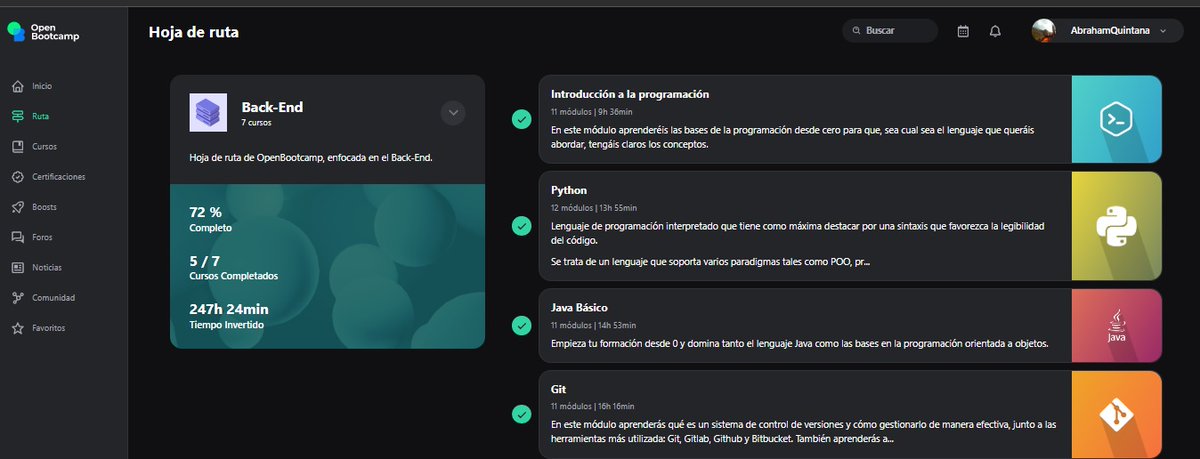 AbrahamQM_Dev's tweet image. Finalizado el curso de #Git . Imprescindible para cualquier #developer #programador Y este curso de @Open_Bootcamp  impartido por @vroman no decepciona en absoluto, sobre todo la parte de #cicd en las diferentes plataformas. 🚀👨‍💻Gracias por este recurso!!👨‍💻🚀