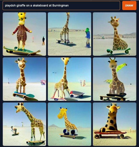 Ai - computer learning trying to create, something i think i once saw! #tech #burningman #giraffe #skateboard #playdoh #elvisellis #spoton #aididgood