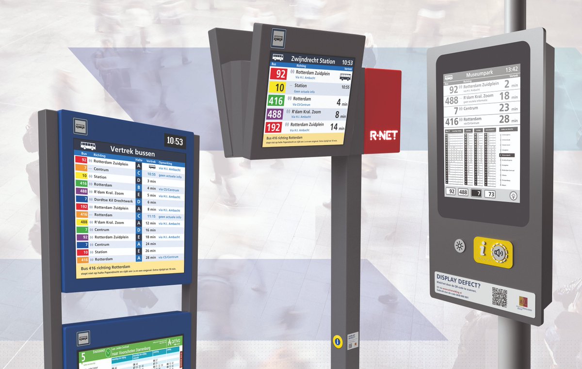 Q-lite gaat 850 haltes in de provincie Zuid-Holland voorzien van een nieuwe generatie digitale #reisinformatie borden. Meer informatie over deze innovatieve oplossing. bit.ly/3yKYRnG