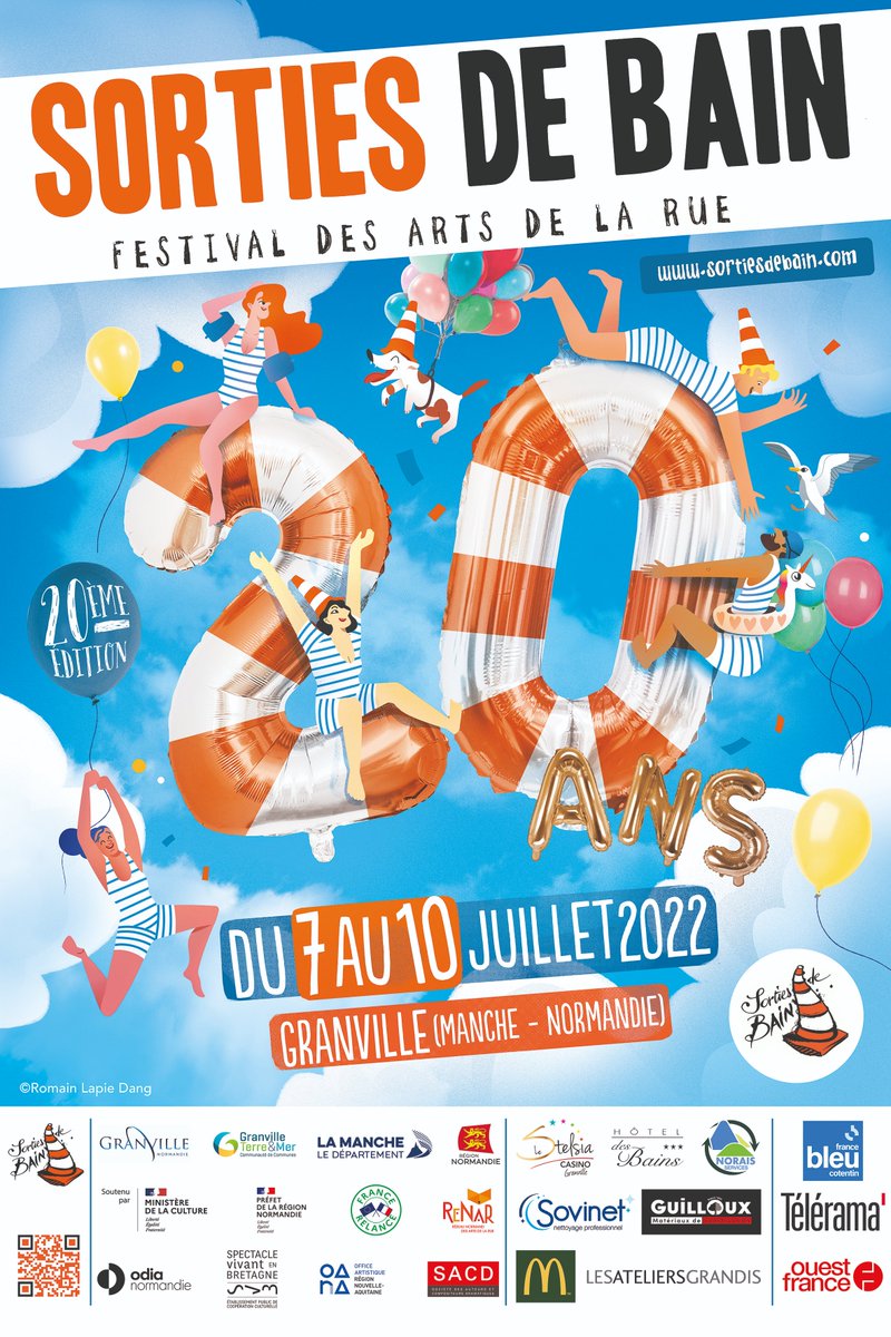Top départ de la 20ème édition du Festival Sorties de Bain ! 🥳🤡🎈