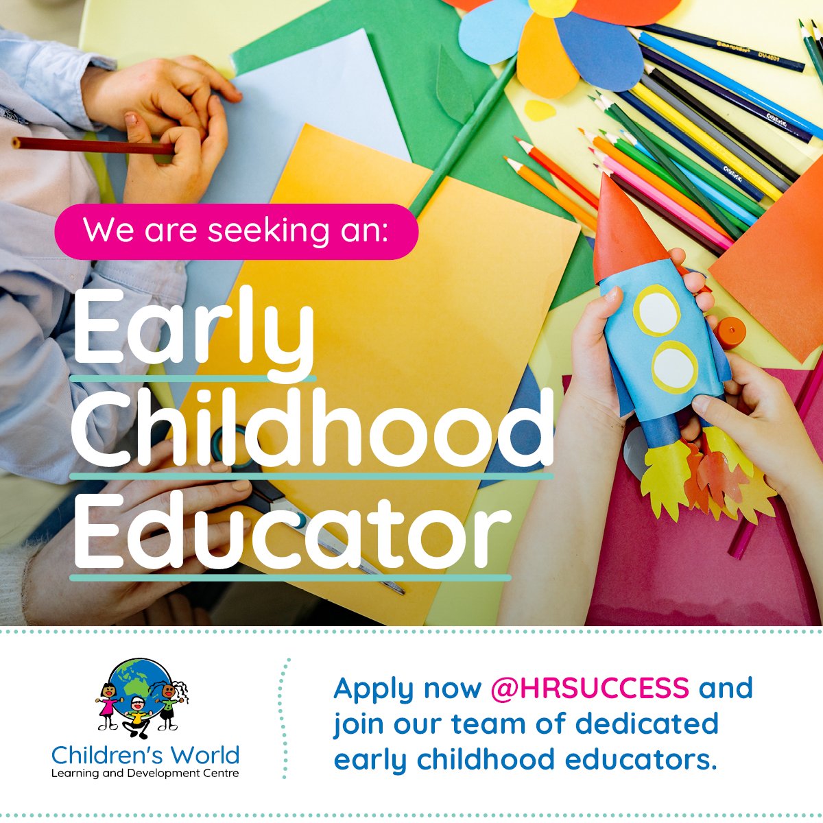 HRSuccess4u's tweet photo. Are you looking to join an amazing team of childcare educators? This may be the perfect opportunity for you! Based in Mt. Druitt, @childrensworld has been providing quality care to children in the community for over 15years. Apply Now - follow this link https://t.co/EiKpknZh7A https://t.co/2RJ3tKi72F