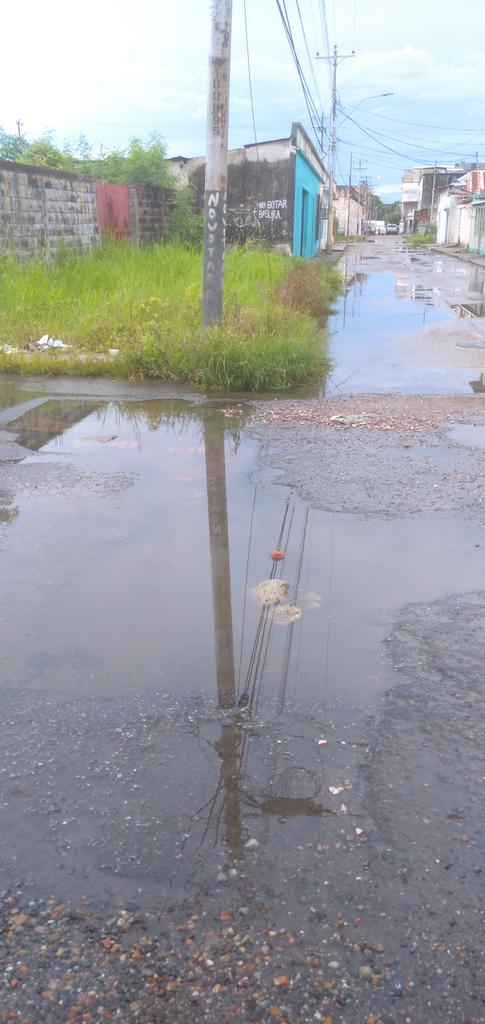 Boca de visita se desborda de aguas negras en la calle Páez c/c Diamante en #SanFernando y las autoridades municipales no atienden estos casos que son focos de infección y de proliferación de enfermedades <a href="/cleviscarpio/">ClevisCarpio</a> @ApurePJOficial