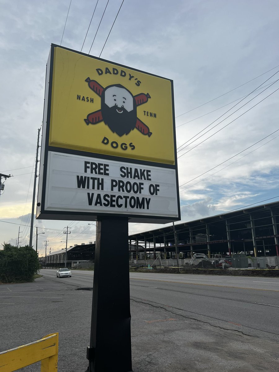 Danielle Jackson (@djacksontv) on Twitter photo ‘Snip for Shake’ - A local Nashville restaurant is offering customers a free milkshake if they show proof of a vasectomy. The owner says the overturning of Roe v. Wade sparked this idea, more tonight at 10pm on <a href="/WSMV/">WSMV 4 Nashville</a> ‘Snip for Shake’ - A local Nashville restaurant is offering customers a free milkshake if they show proof of a vasectomy. The owner says the overturning of Roe v. Wade sparked this idea, more tonight at 10pm on <a href="/WSMV/">WSMV 4 Nashville</a>
