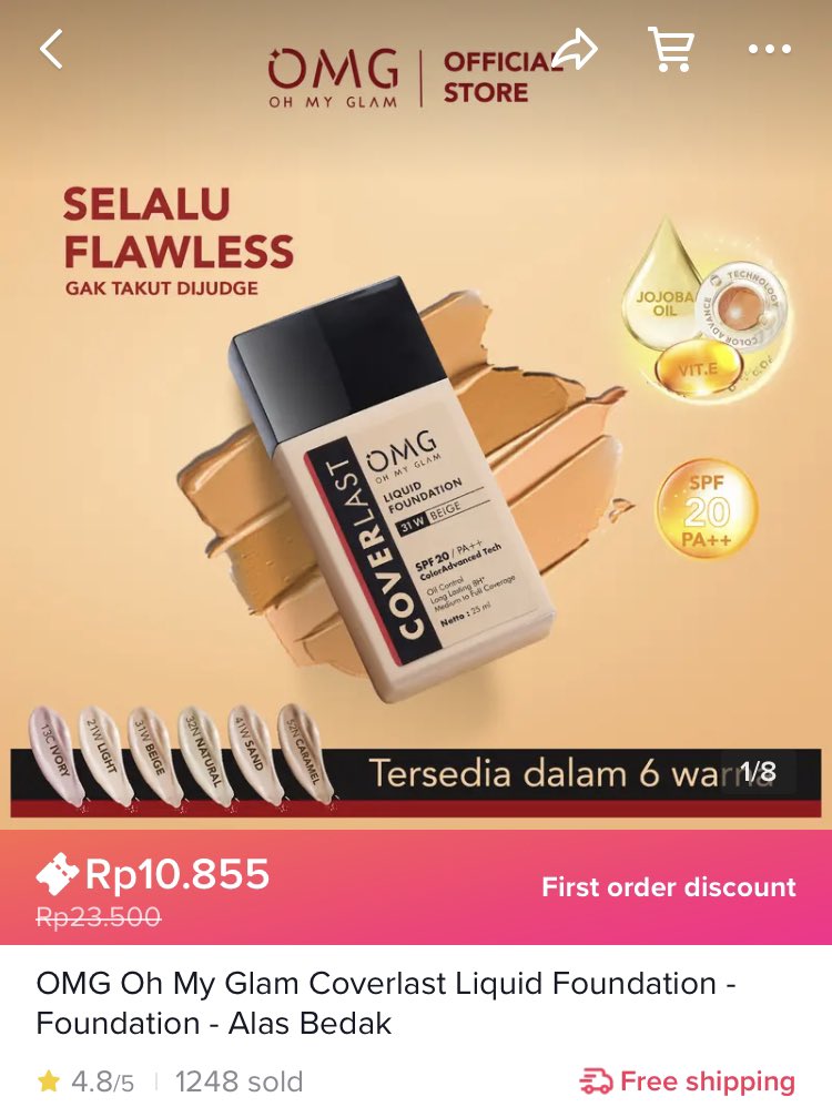 itsomgbeauty's tweet photo. OMG!!! Ini jadi MURAH banget!!!!😲😲

Langsung cek di https://t.co/Fmn417NSDb
#OMGNeverFade #FlashSale77 #foundieviral #promomakeup https://t.co/xakowlGvzn