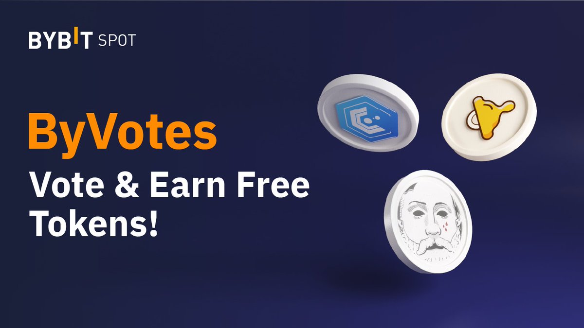 🔥 #ByVotes chapter 3 begins!

🗳️ Vote for your favorite listings and earn native tokens for the winning project！

🟢 Cult DAO ( $CULT ) <a href="/wearecultdao/">Cult.DAO</a>
🟢 BabySwap ( $BABY ) <a href="/babyswap_bsc/">BabySwap</a> 
🟢 Creo Engine ( $CREO ) <a href="/creo_engine/">Creo Engine</a> 

👉 Vote now: go.bybit.com/e/krUI8qrpDqb