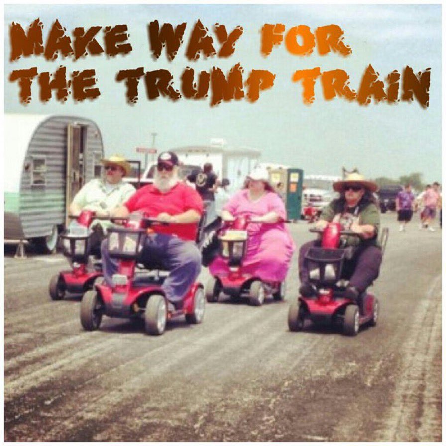 AdoptCretaceous's tweet photo. DON’T MAKE WAY FOR THE MIDDLE AGED WHITE OBESE PEOPLE OR THEY’LL RUN YOU OVER https://t.co/GlthowGnZL