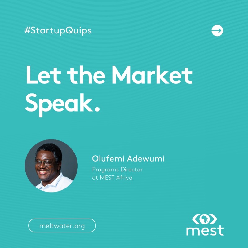 MESTAfrica's tweet photo. Every startup must have a thorough grasp of its target market, users, stakeholders, and other relevant aspects. So, let the market speak!
#StartupQuips #Startuplife
 
@Fimo45 Olufemi Adewumi https://t.co/R7w4OXeZ3P