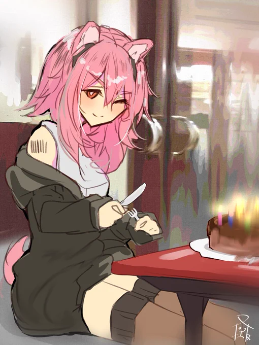 #お気に入りの絵を再度アップするタグ
グラベルちゃん🎂🎂

#アークナイツ #明日方舟 #Arknights 