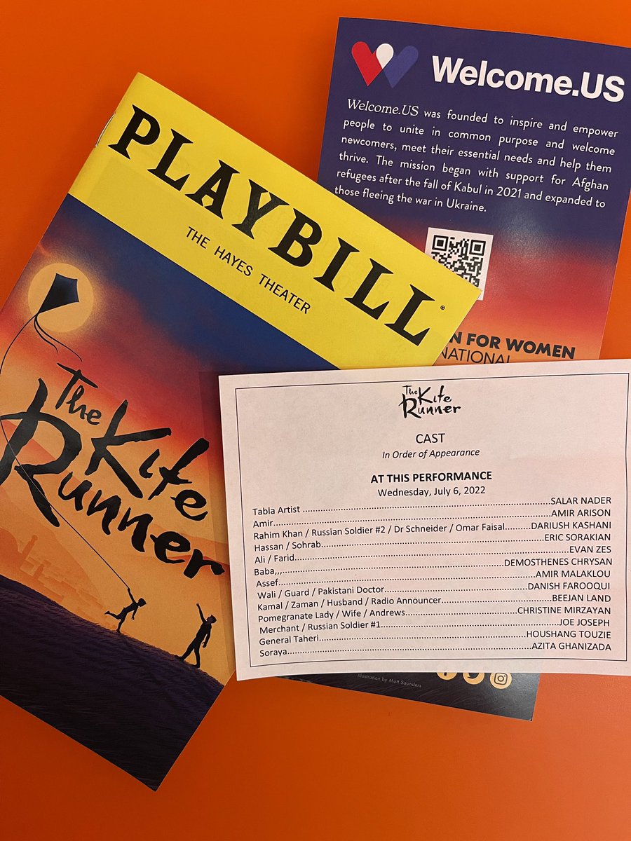 kiterunnerbway's tweet photo. We are so excited to say: The Kite Runner is now playing on Broadway! Thank you to our incredible audience for being there with us tonight at our first performance. 🪁 https://t.co/WheQLcyay5
