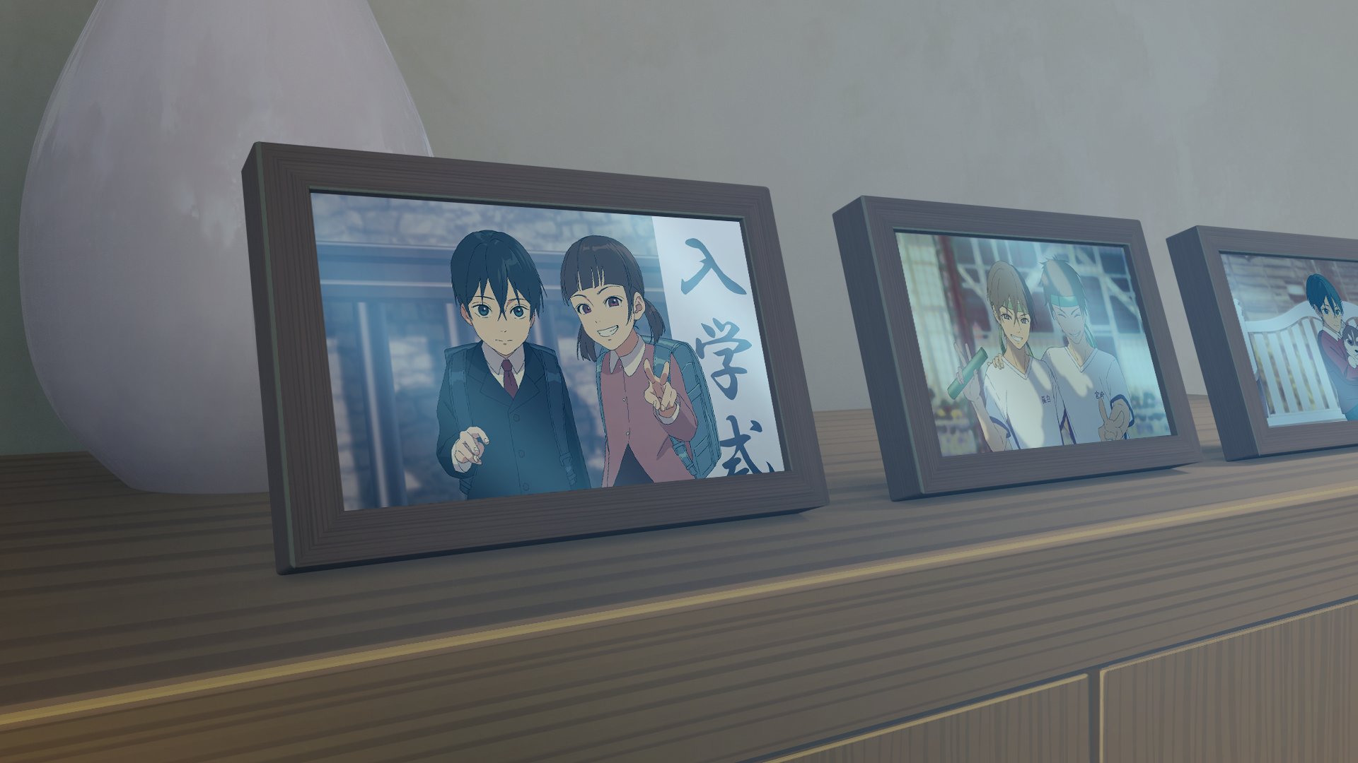 秋鷲 Akiwashi 写真も1枚1枚描いてるので実質3 5カット分だったりする 名前は春と暁音は孟浩然の漢詩 春暁 サラ はさ く らから 白って白骨化した頭蓋骨から派生して生まれた漢字だったよなー 藤の花あるしなー で藤白 右の友達は岡崎山崎辺り