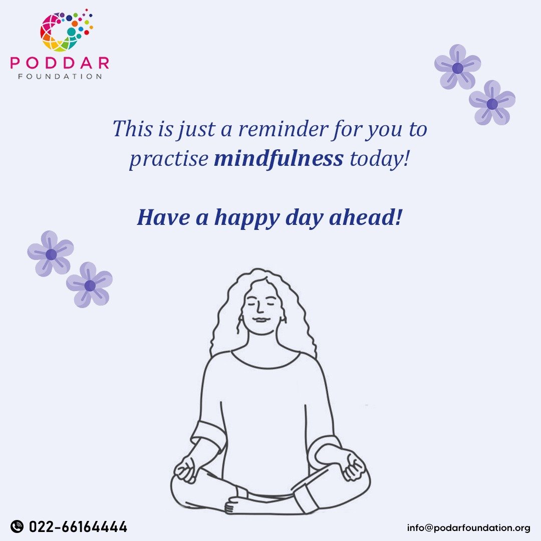 MentalHealthPod's tweet photo. Here's your reminder to pause, take notice, and practice mindfulness today! Even just a few minutes break from your hectic schedule can work wonders and you deserve it!

#poddarfoundation #mentalhealth #reminder #mentalhealthawareness #selfcare #selflove #anxiety #mindfulness https://t.co/uUcZHgtPn2