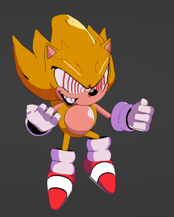 American Sonic + Fleetway Super Sonic [Sonic Mania] [Mods]