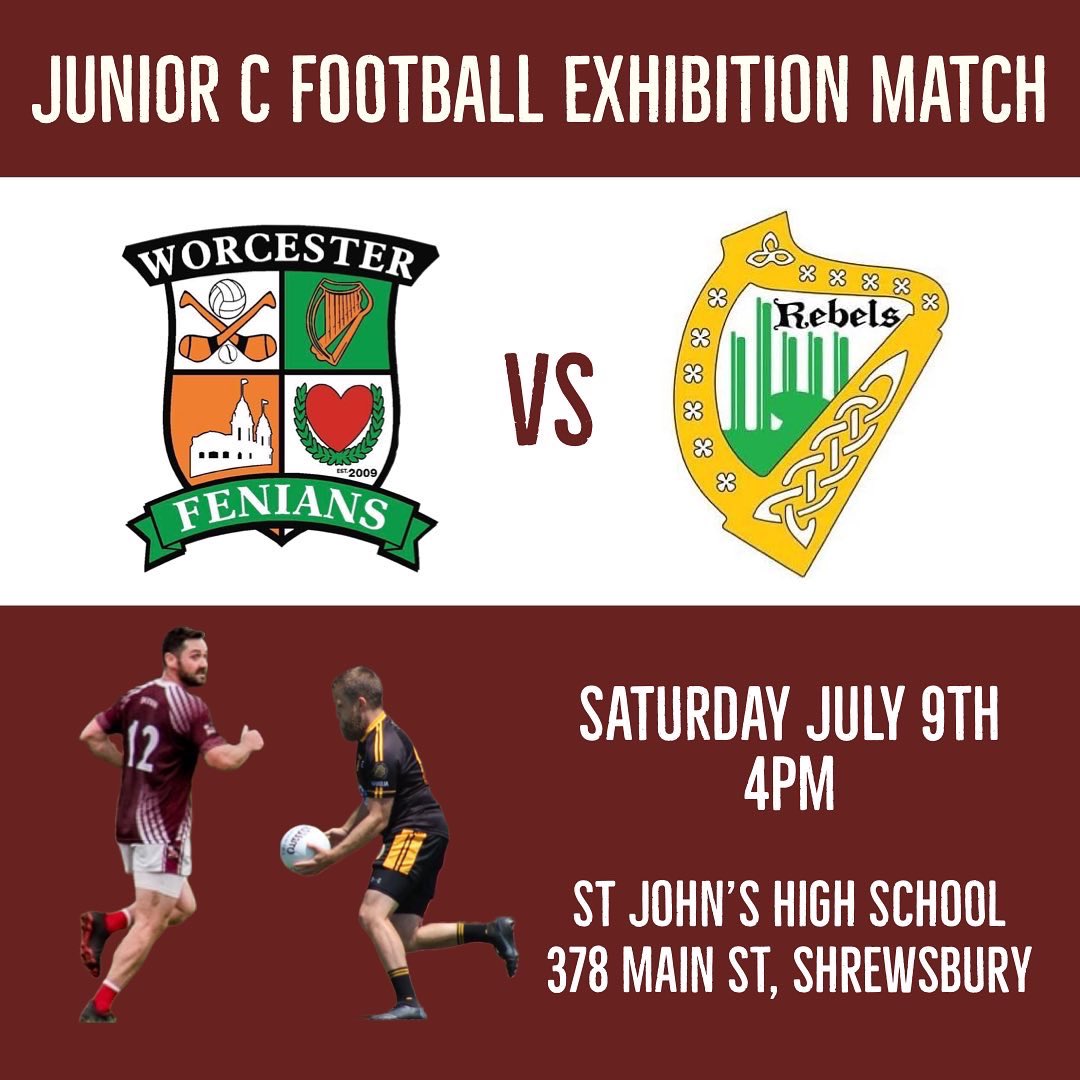 Worc_Fenians's tweet photo. 📢‼️ Big announcement, Worcester Fenians Gaelic Football will have our first ever home games this Saturday. Come down to St. John’s High (Grass Field) and check us out! #gaelicfootball #worcesterma https://t.co/syM3riMzZx