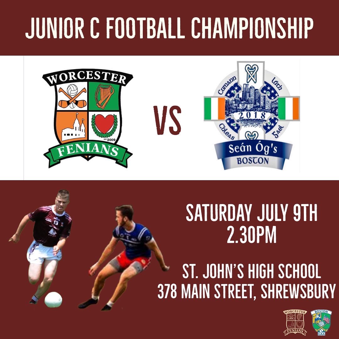 Worc_Fenians's tweet photo. 📢‼️ Big announcement, Worcester Fenians Gaelic Football will have our first ever home games this Saturday. Come down to St. John’s High (Grass Field) and check us out! #gaelicfootball #worcesterma https://t.co/syM3riMzZx