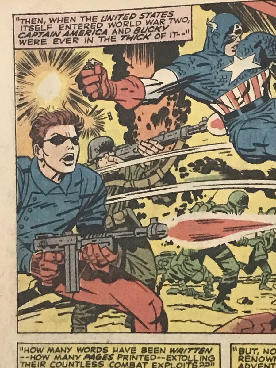 MikeWLynch's tweet photo. I was going to make this an 11x17 but changed it to a blank variant when I was looking through them at my LCS today. I got the idea for this looking through Cap 112 and seeing panel with Bucky shooting gun. $65 plus shipping. #blankvariant #CaptainAmerica https://t.co/tkBMeWIvkk