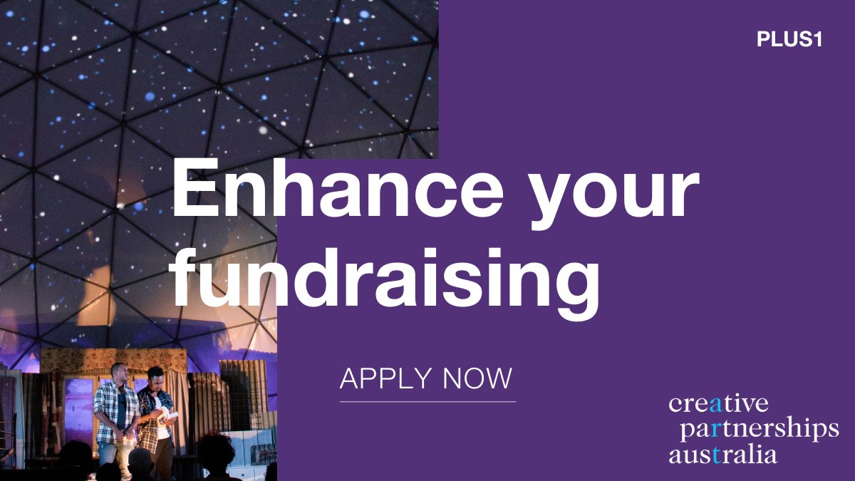 Enhance your fundraising with up to $50,000 in matched funding. Your arts or cultural organisation could be eligible to take part in @CreativePships Plus1 program! Applications are now open. 

Find out more > creativepartnerships.gov.au/for-artists-an…