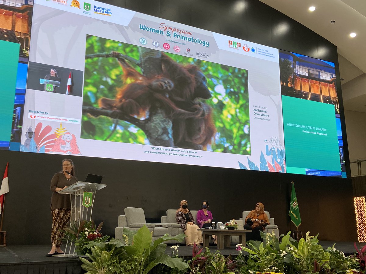 Great talk by GPOCP’s Dr Cheryl Knott this morning at <a href="/UNAS1949/">Universitas Nasional</a> for the Symposium on Women &amp; Primatology!