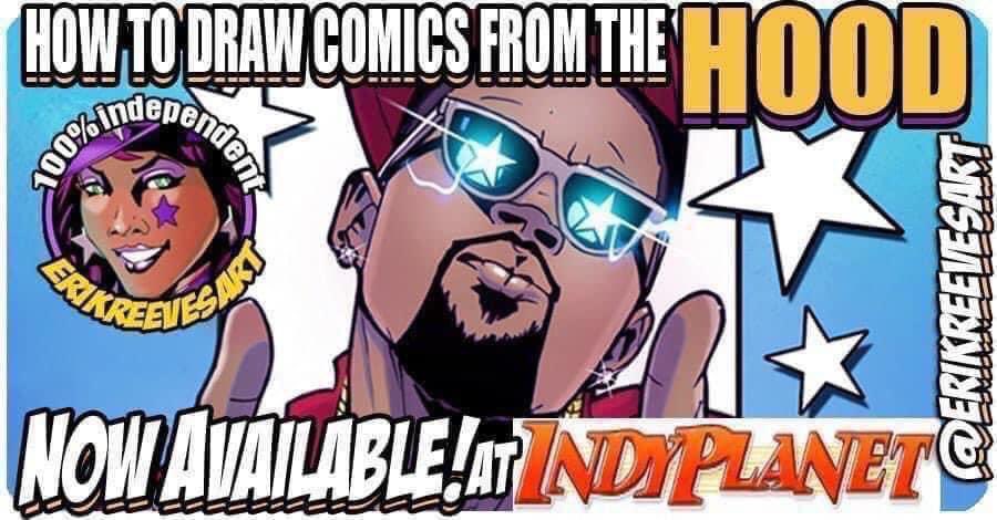 ErikReevesart's tweet photo. "LEVEL UP YOUR ART GAME!" ORDER my 80 page “HOW TO DRAW COMICS FROM THE HOOD” Book @IndyPlanet Now! ➡️ https://t.co/9Wfcaxon8d 🤩 #makecomics #comics #comicbook #comicartist #Htdcfth #Howtodrawcomics #Erikreevesart #erikreeves https://t.co/rw6x2T4JPK