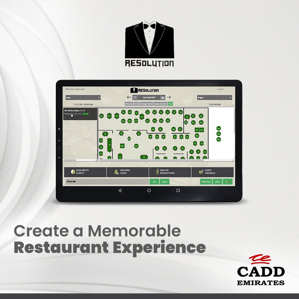 Are you ready to take your customers' dining experience to the next level? 
Then let us introduce you to #Resolution, a robust restaurant table #reservationsystem that helps restaurants to set up floor plans for special events and much more.