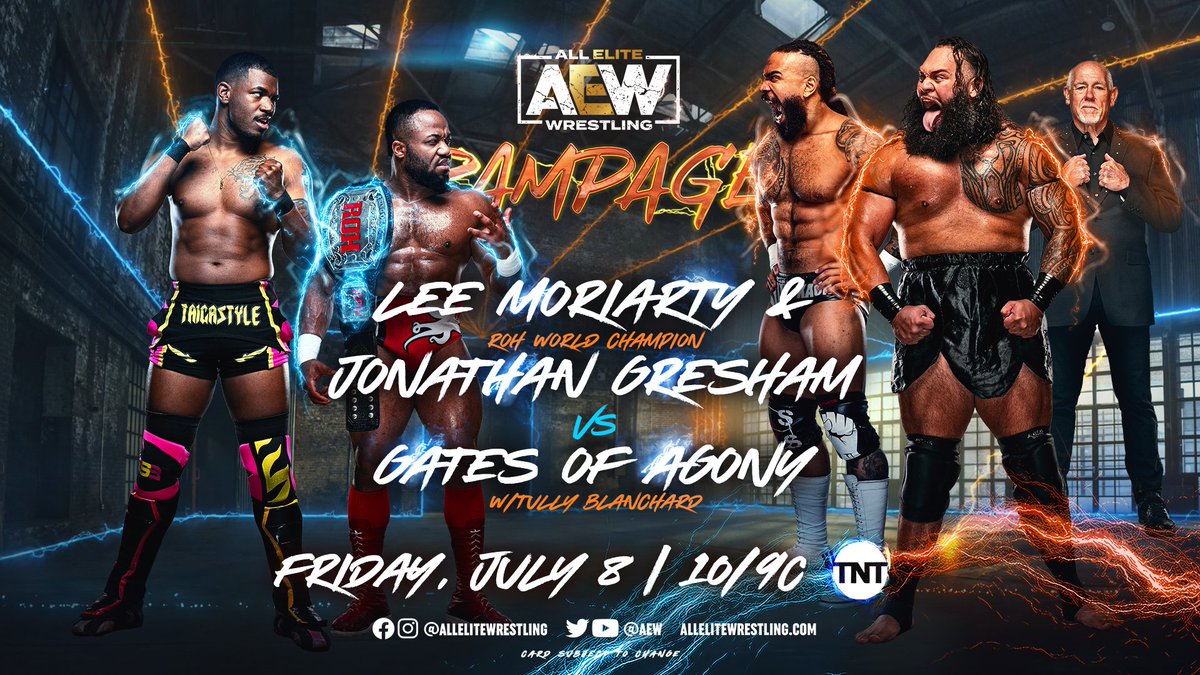 AEW Rampage Card Announced During July 6 Dynamite Episode 1