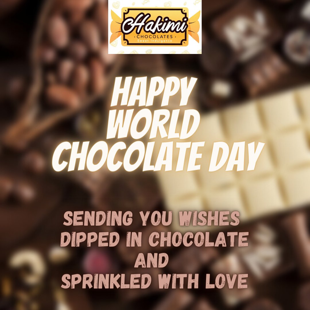 HAKIMICHOCOLATE's tweet photo. HAPPY WORLD CHOCOLATE DAY!! https://t.co/lsCGIjtpXX