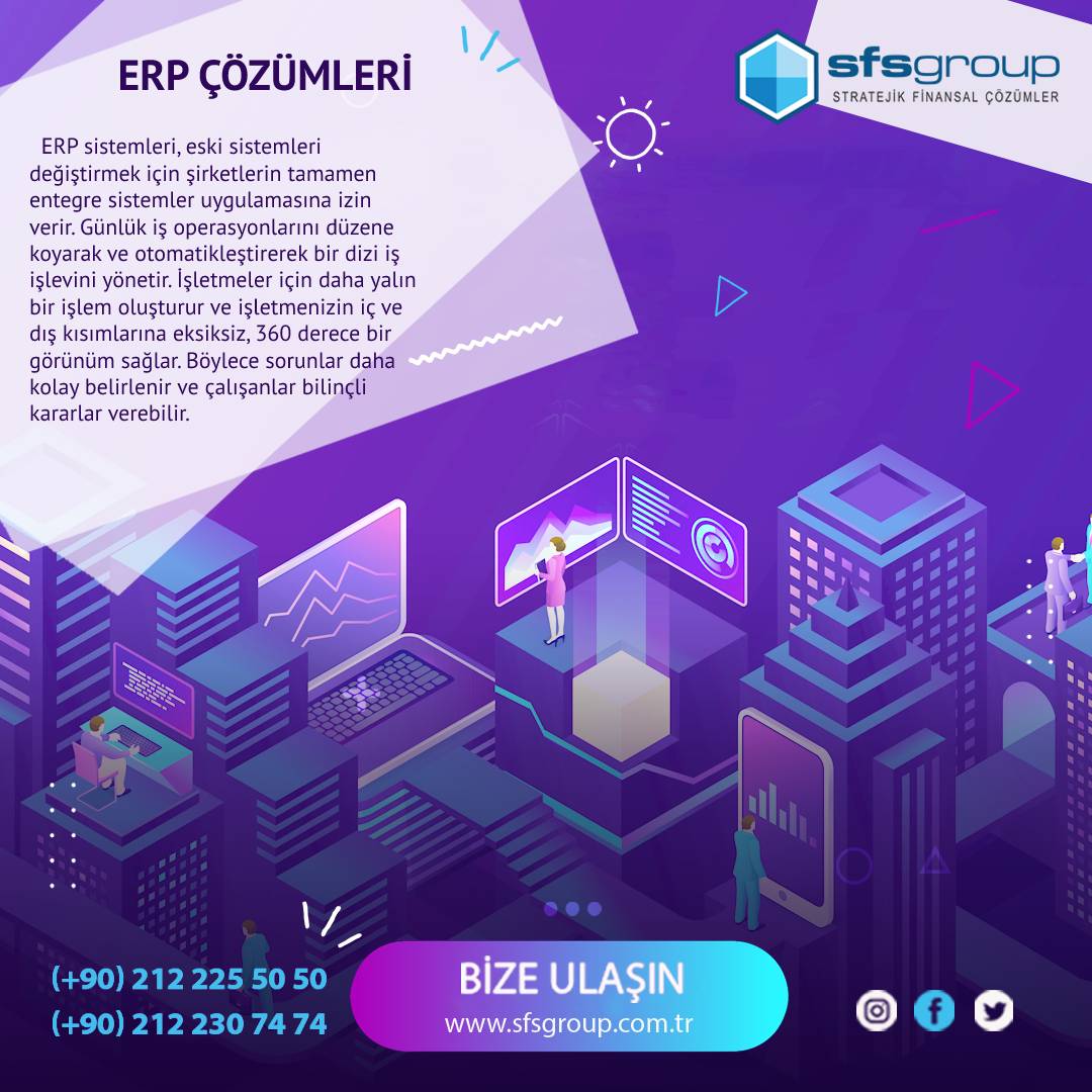Küreselleşen dünyada yaşanan çeşitli teknolojik gelişmeler sonucu hayatta kalmaya çalışan işletmeler rekabet gücüne sahip olmalıdır.

☎️ 0212 225 50 50
☎️ 0212 230 74 74
🌎 sfsgroup.com.tr/Tr
#erpçözümleri #dijitaldönüşüm #dijitalçağ #sfsgroup #sfsgroupyönetimdanışmanlık