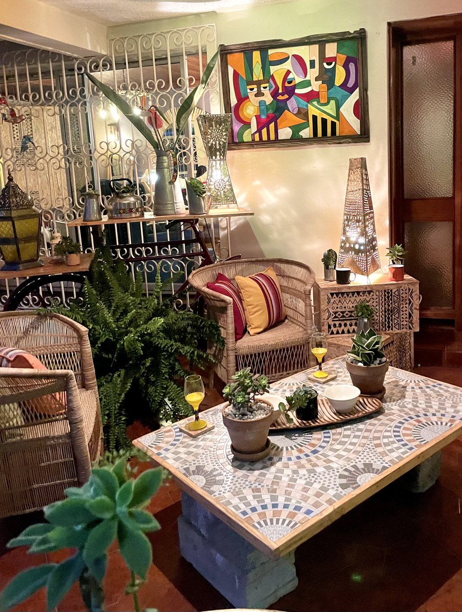 CCiiru's tweet photo. Bringing much needed warmth to you through hand made in  AFRICA ☀️💕. Malawi seats, with Sierra Leone cushions , blankets  , Ghana woven art , Kenya rustic lamps , plants and other authentic accessories. 

#Authentic #Texture #Color #Depth https://t.co/pgNF2KEAY6